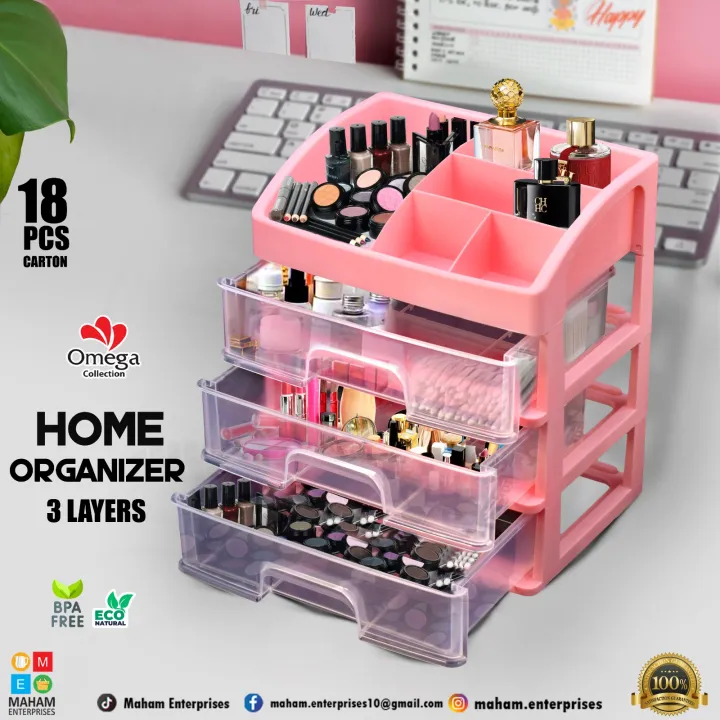 High quality organizer, spacious, durable, stylish, perfect for makeup storage