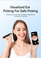 Ear Cleaner High Precision Ear Wax Removal Tool with Camera with LED Light Wireless Cleaner Smart Ear Cleaning Kit