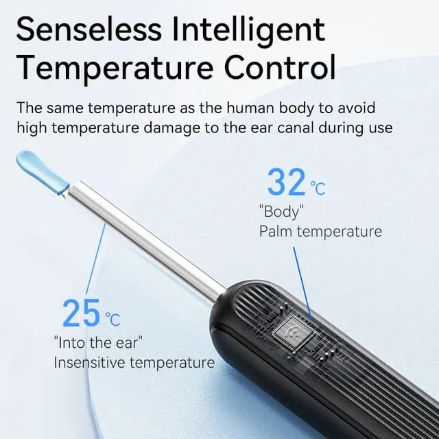Ear Cleaner High Precision Ear Wax Removal Tool with Camera with LED Light Wireless Cleaner Smart Ear Cleaning Kit