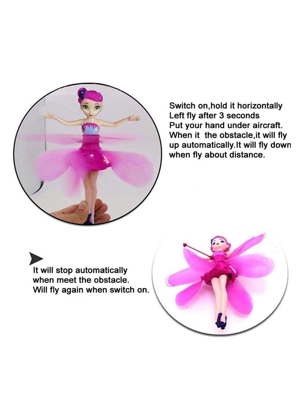 Imported Magic Flying Fairy Princess Doll Gesture Sensing For Kids