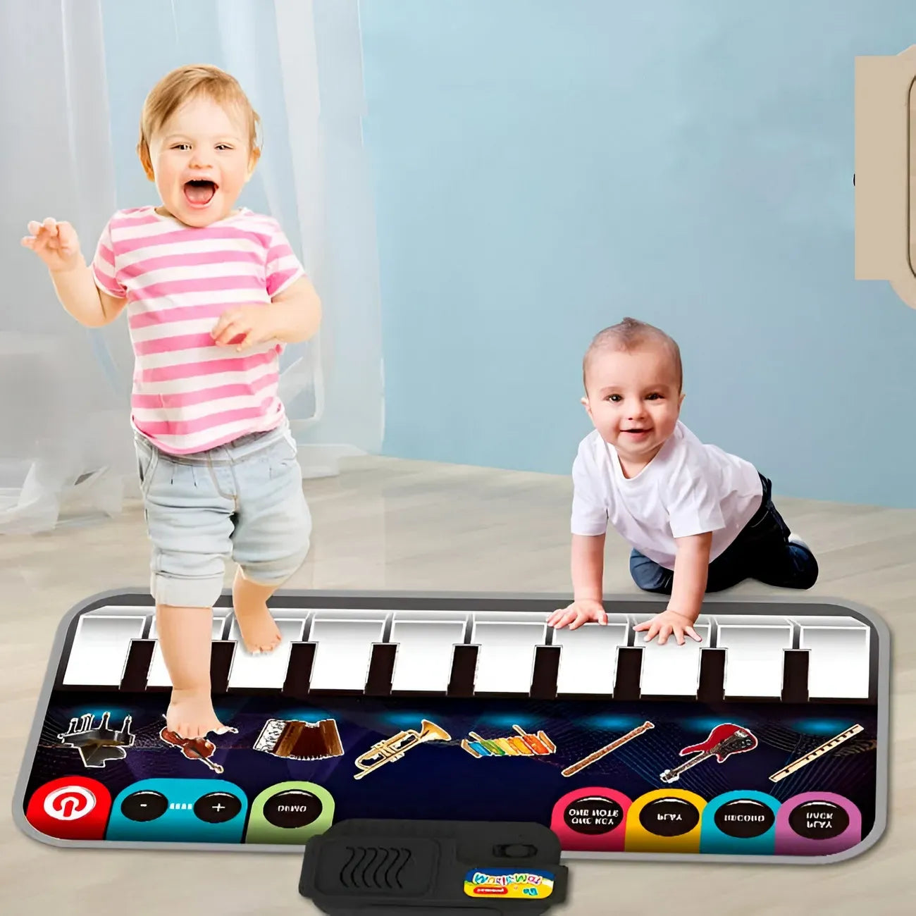 Paino Music Mat with Music Sounds with 10 Keys, Musical Toys