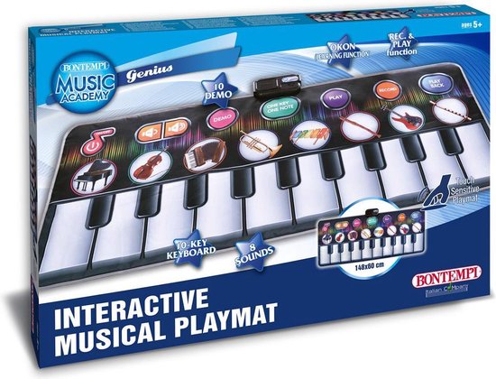 Paino Music Mat with Music Sounds with 10 Keys, Musical Toys