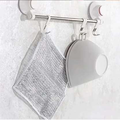 Steel wire cloth, double-sided mesh, strong, durable, easy-clean dishwashing cloth