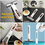 Portable mini mop compact lightweight floor cleaner for quick cleaning