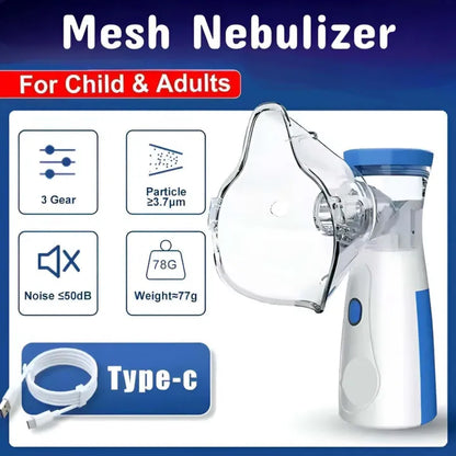 The Portable Mesh Nebulizer Machine for Adults & Kids