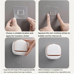 Wall-Mounted Soap Box Bathroom Drain Soap Dishes