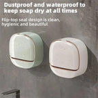 Wall-Mounted Soap Box Bathroom Drain Soap Dishes