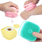 Silicone bath scrubber brush soft hygienic skin cleaning body tool