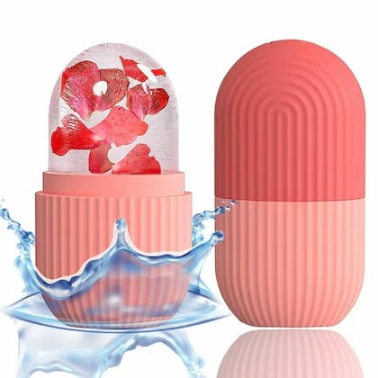 Ice Face Roller Silicone Facial Cube for Eyes Neck Massage Remove Dark