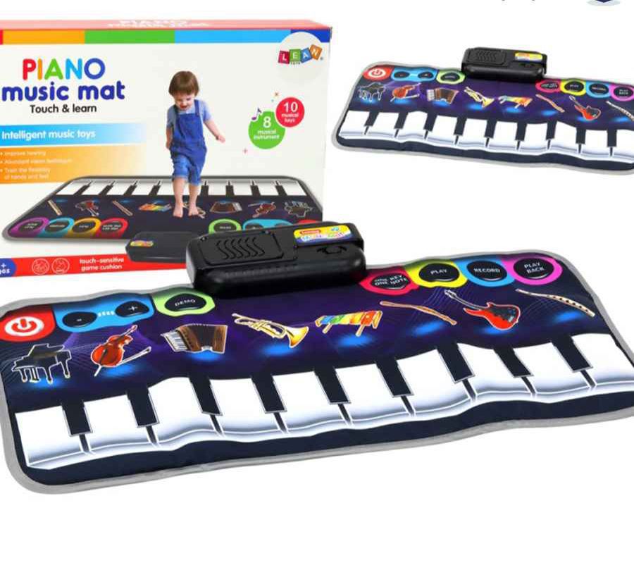 Paino Music Mat with Music Sounds with 10 Keys, Musical Toys