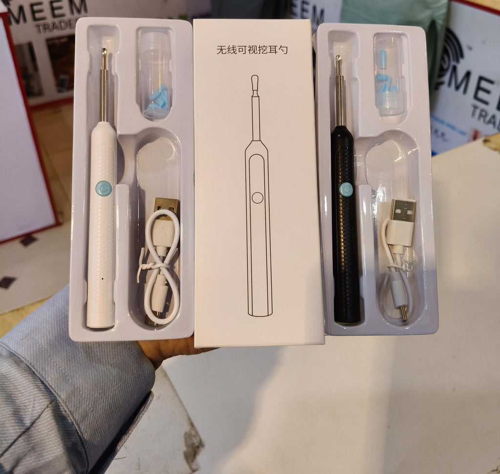 Ear Cleaner High Precision Ear Wax Removal Tool with Camera with LED Light Wireless Cleaner Smart Ear Cleaning Kit