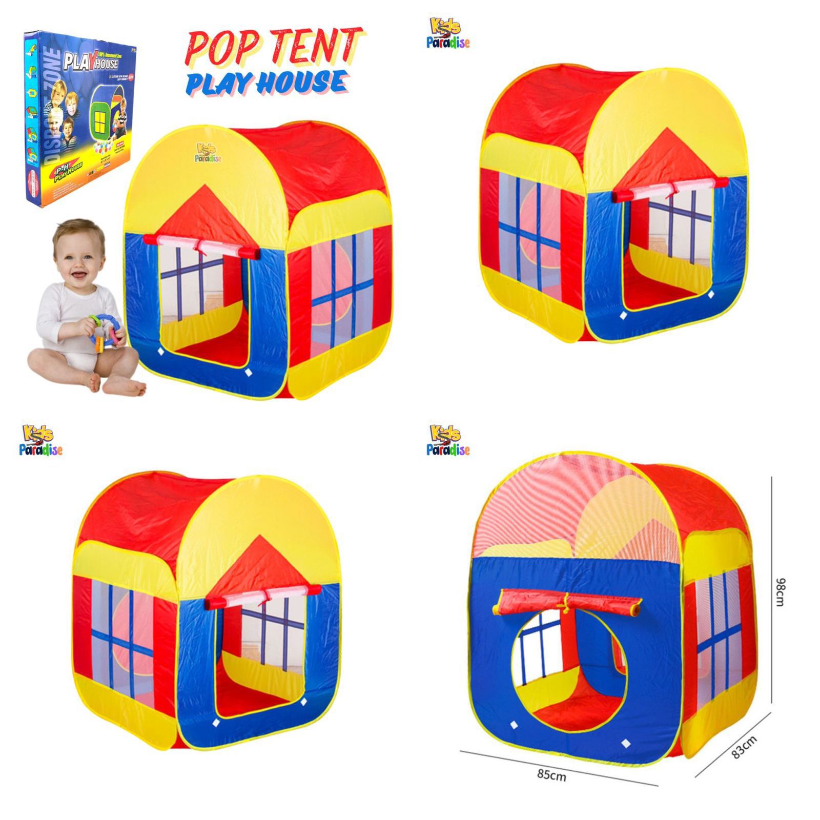 Kids Pop Tent Play House Foldable Baby Camp House