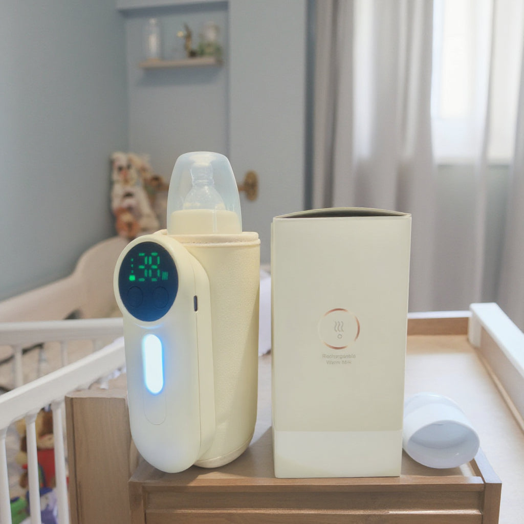 Portable Baby Bottle Warmer Temperature Display Portable Bottle Warmer Pouch Case
