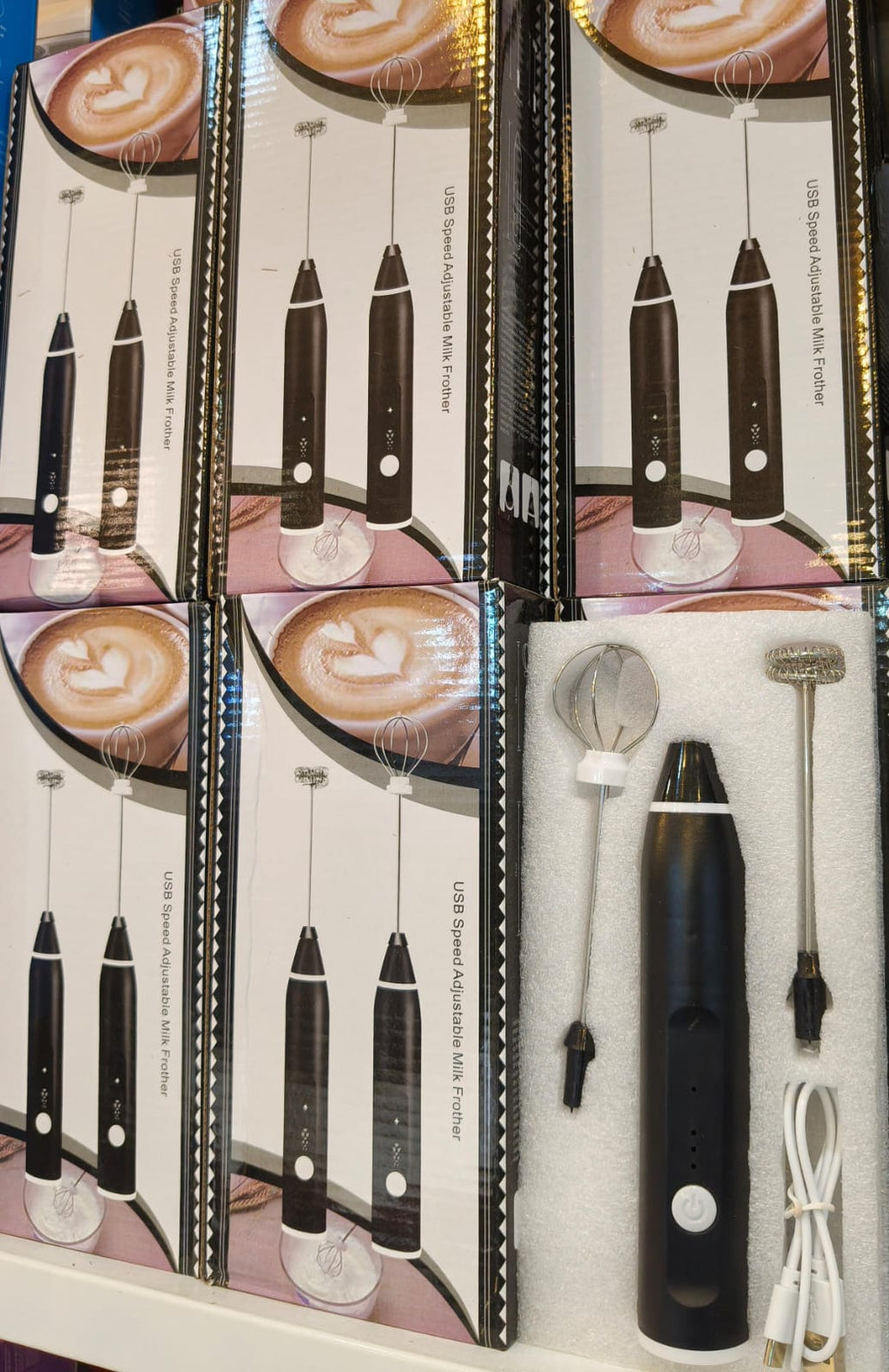 Electric Rechargeable Coffee Beater