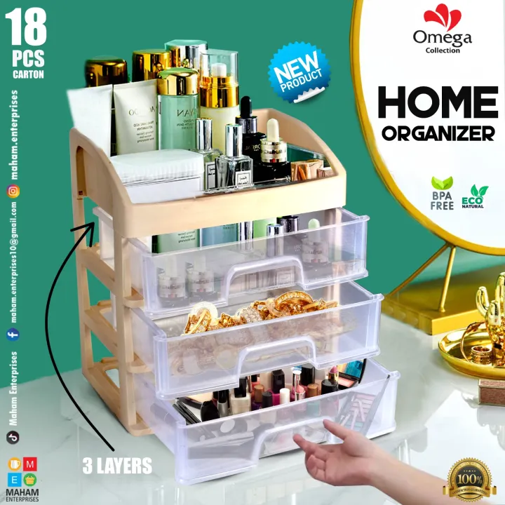 High quality organizer, spacious, durable, stylish, perfect for makeup storage