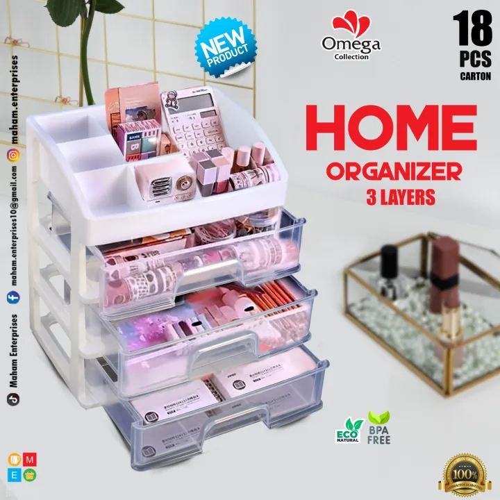 High quality organizer, spacious, durable, stylish, perfect for makeup storage